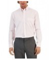 Men's Regular Fit Cotton University Stripe Dress Shirt Pink $21.20 Dress Shirts