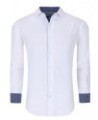Men's Slim Fit Performance Solid Button Down Shirt White Solid $23.84 Dress Shirts